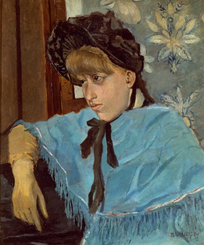年轻模特Luigi Levi（生于1858年或1860-1939年），布面油画，47x38厘米 作者 路易吉·列维