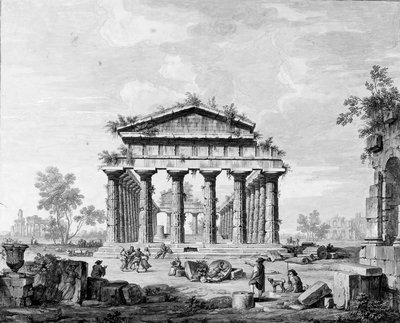 Paestum的朱诺神庙 作者 路易吉·巴鲁加尼（Luigi Balugani）