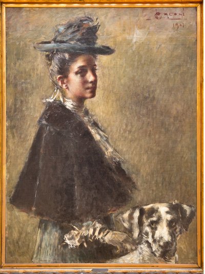 托雷利夫人肖像 作者 路易吉·康科尼（Luigi Conconi）