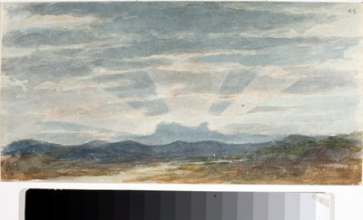 风景，光线效果（水彩画，1825年前 作者 路易吉·加里波