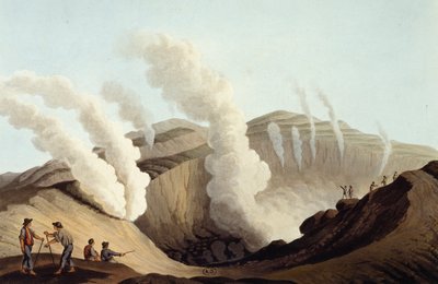 火山岛的火山口 作者 路易吉·梅耶（Luigi Mayer）