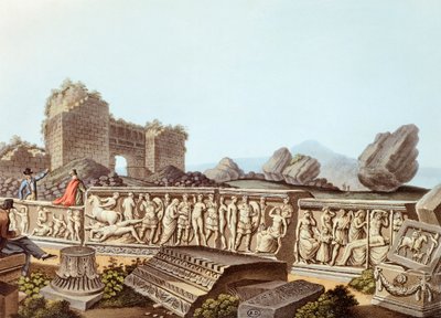土耳其的以弗所遗址，插图：Luigi Mayer 作者 路易吉·梅耶（Luigi Mayer）