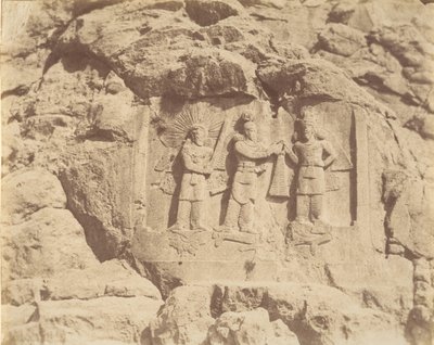 7 [Tag-e Bustan，沙普尔二世的加冕仪式，克尔曼沙阿]，19世纪40年代至60年代。 作者 路易吉·佩斯