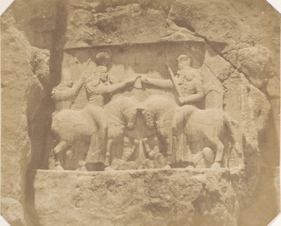 纳克西-鲁斯塔姆的浮雕，1858年。 作者 路易吉·佩斯