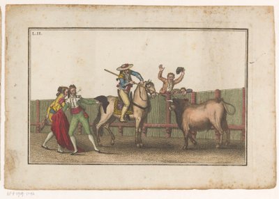 皮卡多将长矛瞄准公牛 Coleccion de lasprinciples suertes de una corrida de toros（系列标题） 斗牛中最重要动作的集合（系列标题） 作者 Luis Fernandez Noseret