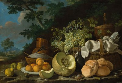 午饭La Merienda，ca。 1772年。 作者 路易斯·埃吉迪奥·梅伦德斯
