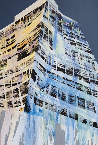进行中的作品 V，2014 年（布面油画） 作者 卢克·M·沃克