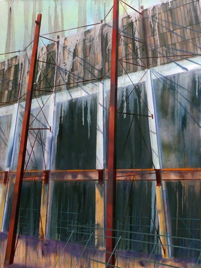 工作进展 14，2016 年（布面油画） 作者 卢克·M·沃克