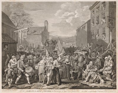 1750年霍加斯之后的1746年3月前往芬奇利。 作者 卢克·沙利文（Luke Sullivan）