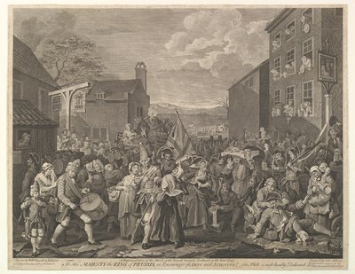进军芬奇利（Finchley）-守卫军向斯科特（Scotla）进军的代表……，1761年6月12日。 作者 卢克·沙利文（Luke Sullivan）
