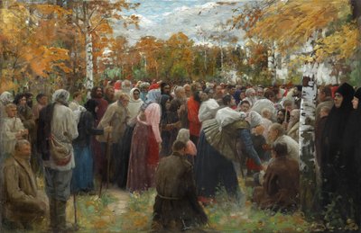 去圣地，1911年。 作者 Lukian Vasilyevich Popov