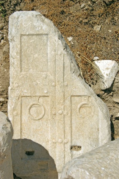 被雕刻的门道入口，Xanthos，土耳其 作者 利西亚人