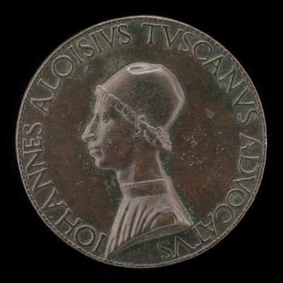 乔瓦尼-阿尔维斯-托斯卡尼，约1450-1478年，米兰法学家，执政官辩护人...[正面]。 作者 小丽西普斯