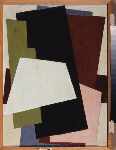 建筑绘画。Lyubov (Lyubov) Sergeyevna Popova（1889-1924 年）的画作，布面油画 作者 柳博夫·谢尔盖维娜·波波娃