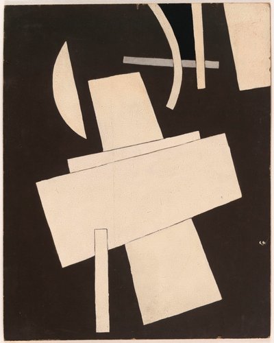 无标题 - Popova, Lyubov Sergeyevna (1889-1924) 纸板上的无题水粉画，约 1916-1918 - 49,5x39,5 - 纽约市。 现代艺术博物馆 (MOMA) 作者 柳博夫·谢尔盖维娜·波波娃