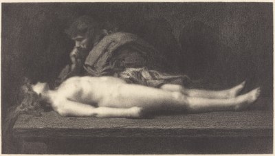 以法莲的利未人和他死去的妻子 作者 让·雅克·亨纳 (Jean Jacques Henner) 之后的 MG Fuchs