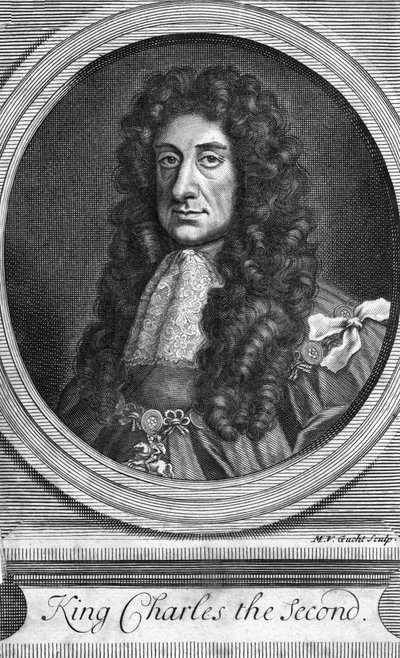 查尔斯二世，英格兰，苏格兰和爱尔兰国王，1818年。 作者 MV Gucht