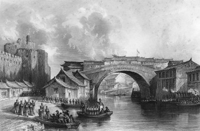 1842年7月21日，中国镇江正清福西门c1857。 作者 MJ史达琳
