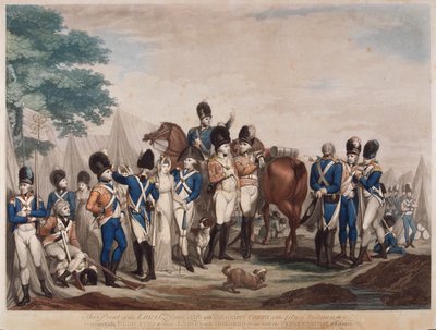 威斯敏斯特市忠诚的联合和志愿团士兵, 1799年 作者 M 地
