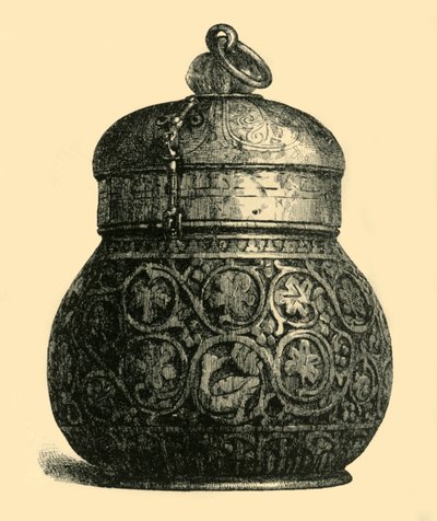 象牙盒子，公元750-850年，1881年。 作者 沙利文