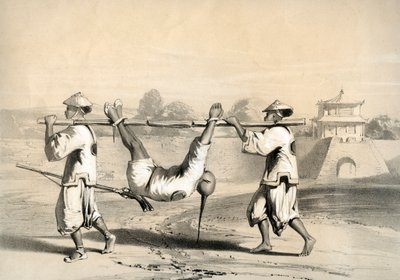 大举进攻后的早晨在墙上的素描》，中国，约1860年。 作者 M和N汉哈特