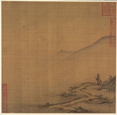 鹅群飞舞的风景 作者 马琳