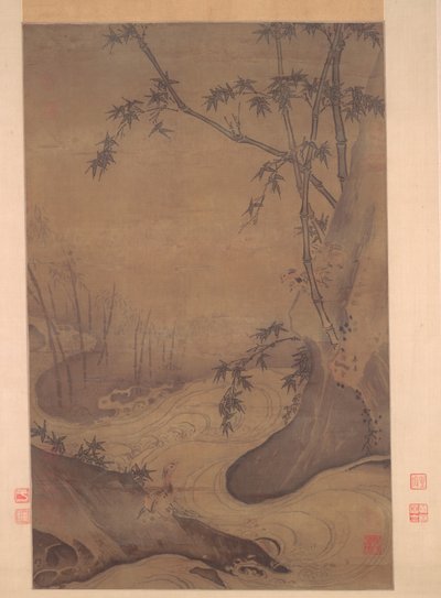 奔流的竹与鸭，1127-1279。 作者 马媛