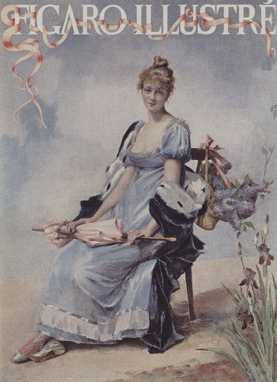 五月花（五月花）。封面的光辉费加罗，1894年5月 作者 马德琳·勒梅尔（Madeleine Lemaire）