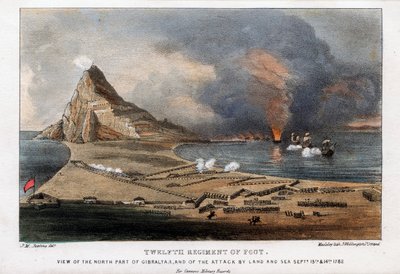 步兵第十二团，直布罗陀北部地区，1782年9月13日和14日 作者 马德利