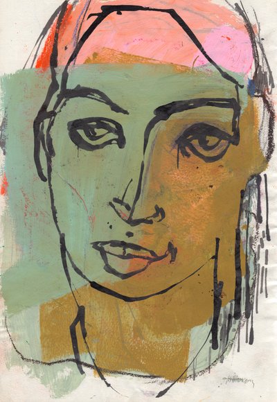 素描本 25，2025 年（钢笔画，纸上墨水） 作者 