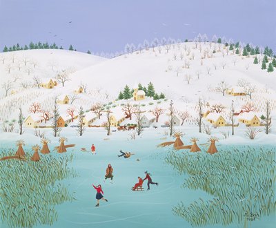 在冻湖，1987年 作者 玛格朵娜·班（Magdolna Ban）