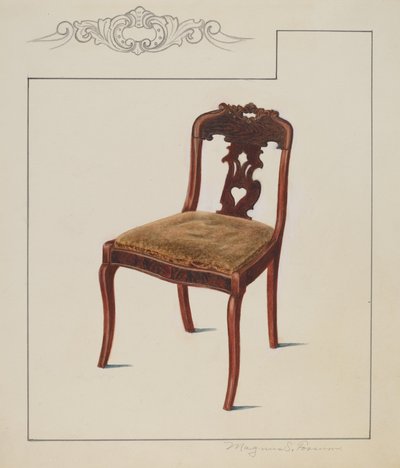 椅子，约1936年。 作者 马格努斯·S·福萨姆