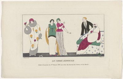 女性与时尚》杂志，1913 年 1 月 1 日：艰难的选择 作者 查尔斯·马丁