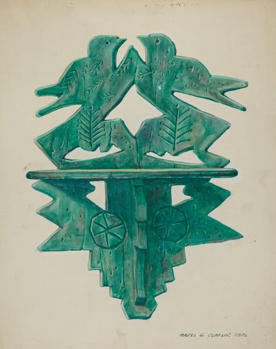 鸟架，约1940年。 作者 马杰尔·G·克拉弗林