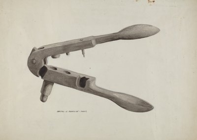 子弹模具，约1937年。 作者 马杰尔·G·克拉弗林