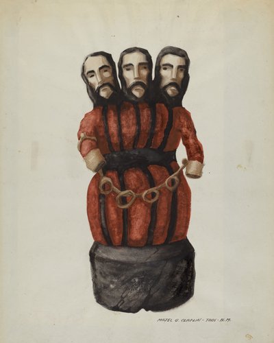 Bulto:圣三一，约1937年。 作者 马杰尔·G·克拉弗林