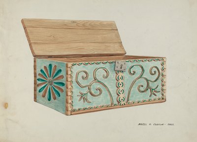 大胸部，约1937年。 作者 马杰尔·G·克拉弗林