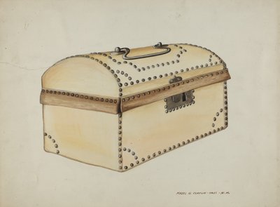 皮套箱，约1937年。 作者 马杰尔·G·克拉弗林