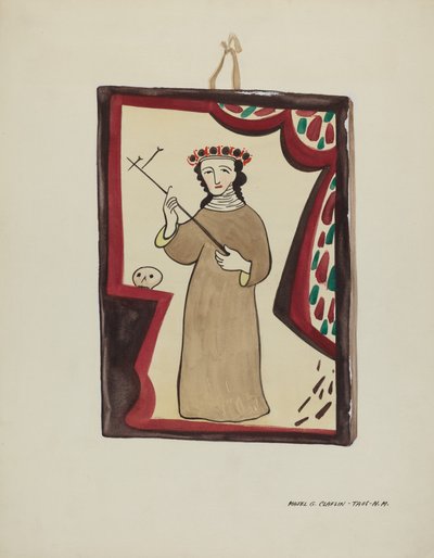 Retablo-Santa Rita, 约1937年。 作者 马杰尔·G·克拉弗林