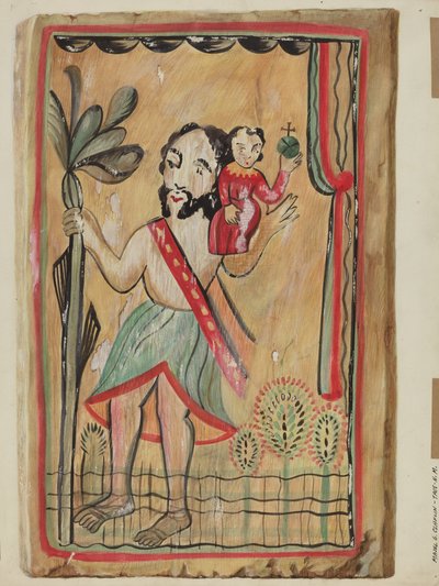 Retablo - 圣克里斯托弗，19351942。 作者 马杰尔·G·克拉弗林
