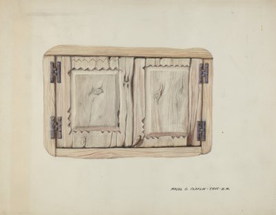 两扇墙门，约1937年。 作者 马杰尔·G·克拉弗林