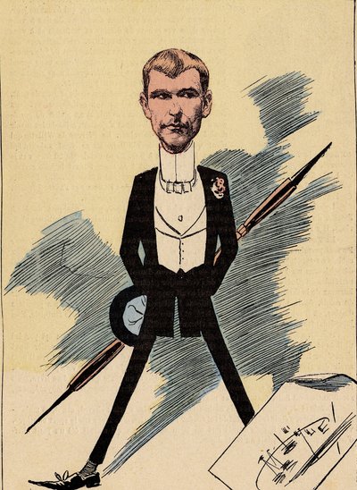 世界人类》第421期的封面，由Manuel Luque（1854-1919）绘制的插图。漫画家--鲁内尔-费迪南(1857-1933) 作者 曼努埃尔·卢克（Manuel Luque）