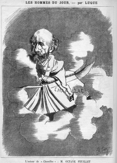 奥克塔夫-费埃勒（1821-1890）法国作家。 作者 曼努埃尔·卢克（Manuel Luque）