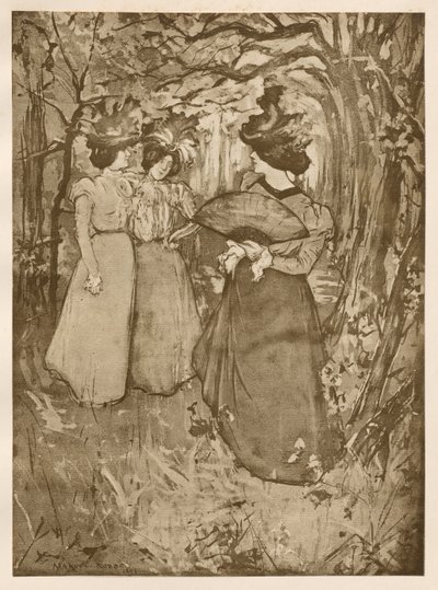 Menuet dAutomne，1898年。 作者 曼努埃尔·罗伯（Manuel Robbe）