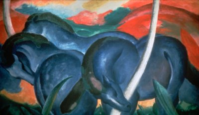蓝马"，1911年 作者 弗朗兹·马克（Franz Marc）