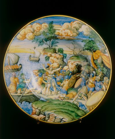 埃琳娜的强奸案，属于 Marcantonio Raimondi 的盘子，保存在佛罗伦萨的 Museo Nazionale del Bargello 作者 Marcantonio（attr.to）莱蒙迪