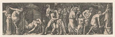Bacchanalia，约1510-1511年。 作者 马尔坎通尼奥·莱蒙迪