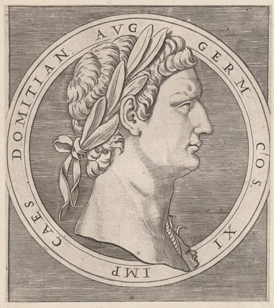Speculum Romanae Magnificentiae：Domitian, from The Twelve Caesars, ca. 1500-1534., ca. 1500-1534. 作者 马尔坎通尼奥·莱蒙迪