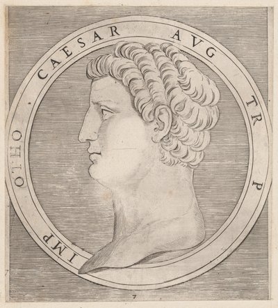 Speculum Romanae Magnificentiae：Otho, from The Twelve Caesars, ca. 1500-1534., ca. 1500-1534. 作者 马尔坎通尼奥·莱蒙迪