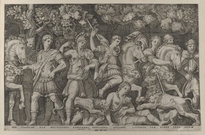Speculum Romanae Magnificentiae: The Lion Hunt, ca. 1500-1534., ca. 1500-1534. 作者 马尔坎通尼奥·莱蒙迪